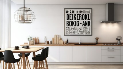 food kitchen typography