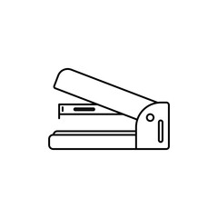 Desktop Stapler Outline Icons, Stationary Tool for Corporate Workspaces & UI/UX.