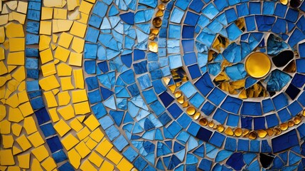 Fototapeta premium building yellow blue