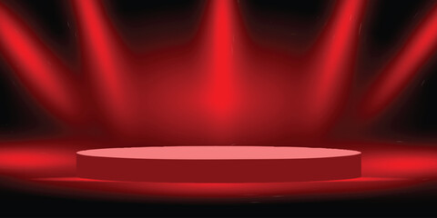 Obraz premium stage with spotlight