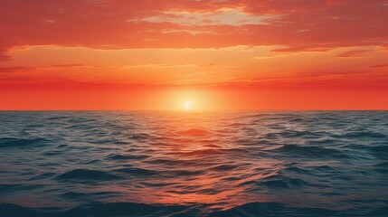 Obraz premium horizon gradient red orange