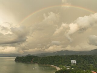 Rainbow over Punta Leona near Jaco, Costa Rica