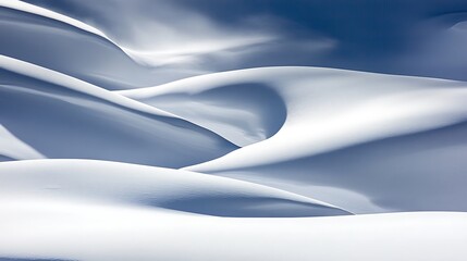 Obraz premium Abstract Snow Dunes Winter Landscape Scene