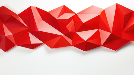 Fototapeta premium repetition polygon red
