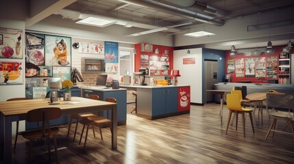 employees advertising office