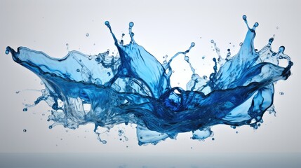 side blue juice splash