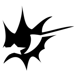 vector illustration of a black silhouette 