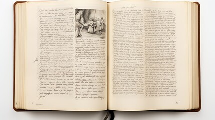 Obraz premium circled page in book