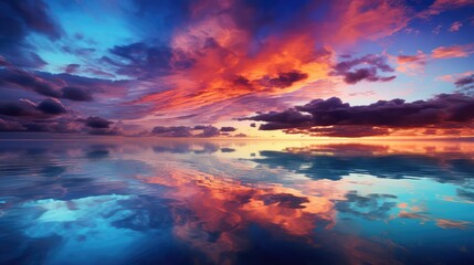 sky reflexion dark blue