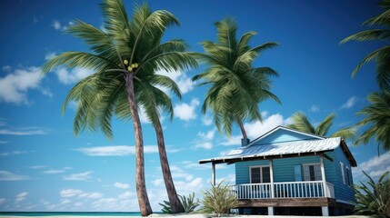Fototapeta premium living palm tree home