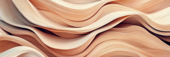 Obraz premium Fluid Abstract Sandscape: Organic Waves for modern aesthetic