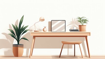 design desk illustration