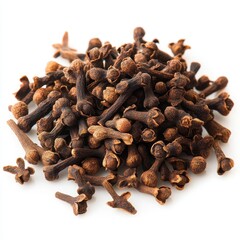 Obraz premium Aromatic Cloves Spice Pile Close-up.