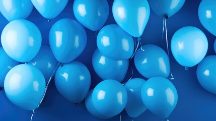 vibrant blue background