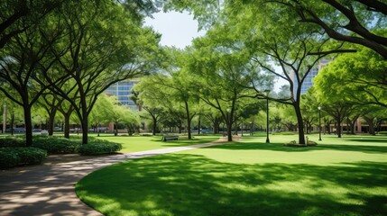 Naklejka premium park commercial green
