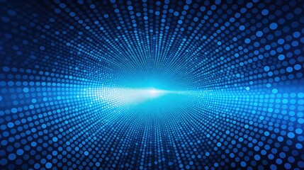 visual blue halftone dots