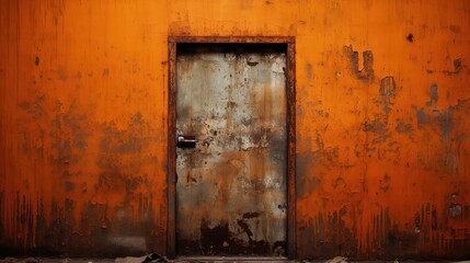 metal orange grunge
