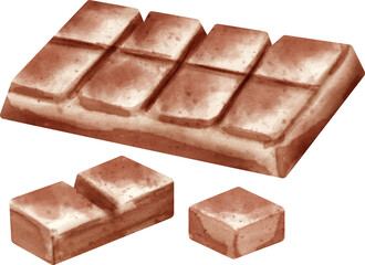 watercolor chocolate