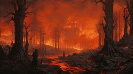 flames hell fire