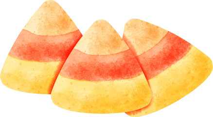 watercolor candy corn