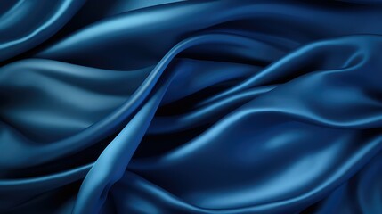 Obraz premium smooth blue cloth background