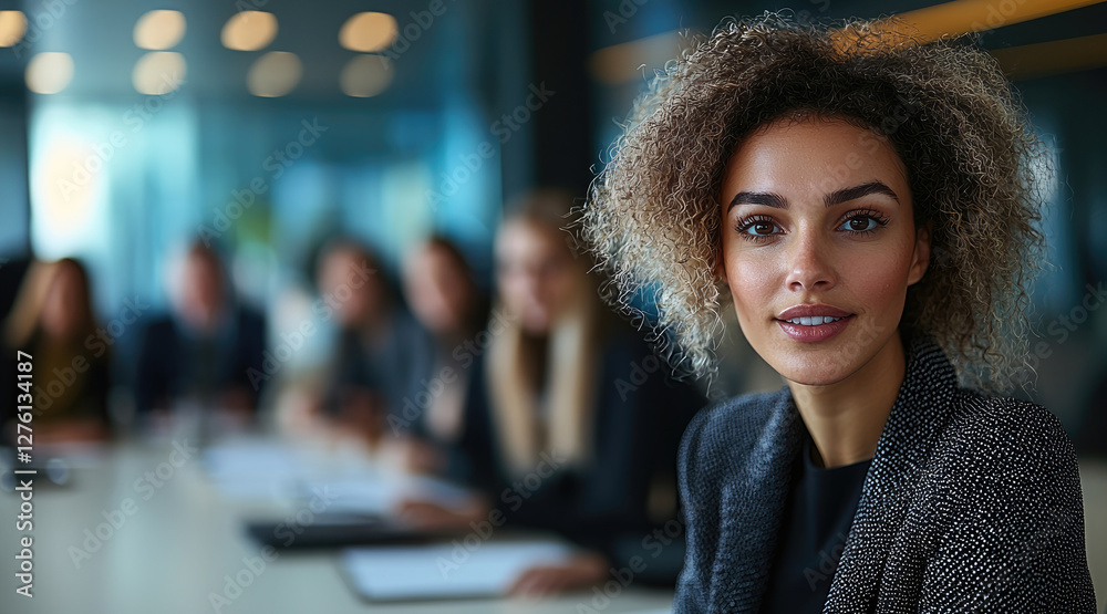 Leinwandbilder in office environment with diverse but mostly employees engaging in meaningful conversations. some a