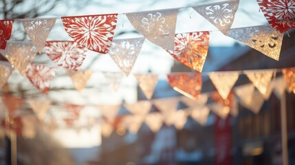 Fototapeta premium snowflake christmas tree banner