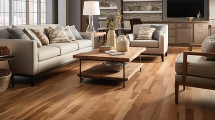 maple wood plank flooring