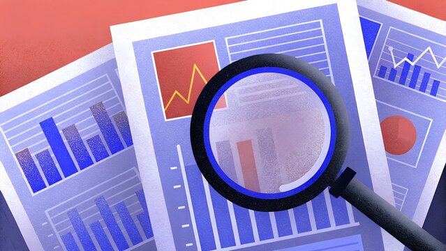Magnifying Glass on Financial Reports