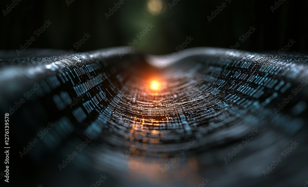 Poster the concept of a global network is visually represented through a 3d illustration that combines bloc