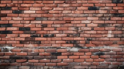 red clean brick wall