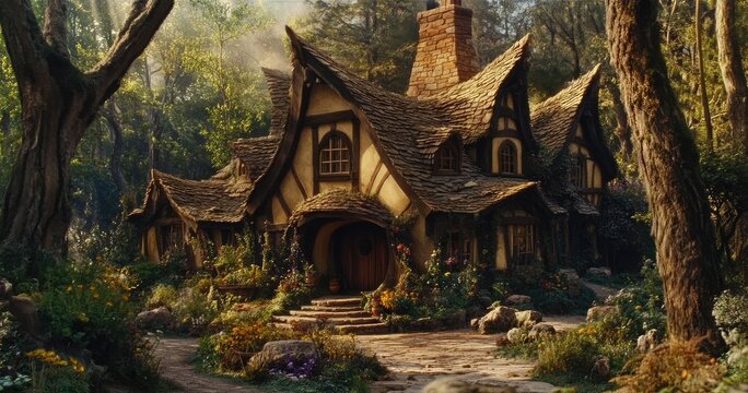 The house from the movie snow white and the seven dwarfs.