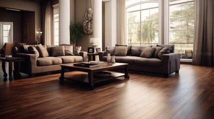 Fototapeta premium luxury beautiful wood floors