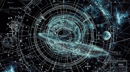 Obraz premium _Galaxy_map_star_wars_galactic_background