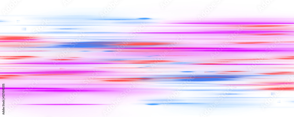 Poster purple-blue glowing line with bright blue spot in the middle on white background png. abstract techn