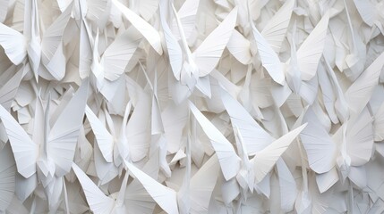 peace white origami