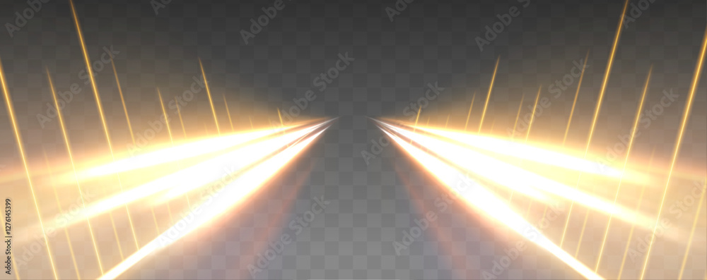 Poster sport car is made of polygons, lines and connected dots. light trail wave, fire path trace line, car