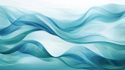 Obraz premium abstract blue waves background