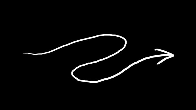 Creative hand-drawn scribble effect animations with alpha channel. Add a unique touch to your projects