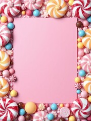 frame of candy