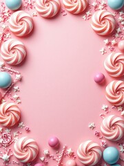 pink and white candy