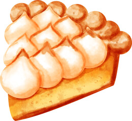 watercolor lemon tart