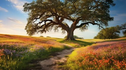 Fototapeta premium resilience southern oak tree