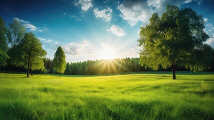 Fototapeta premium nature sun green