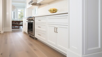Fototapeta premium showcase white baseboard