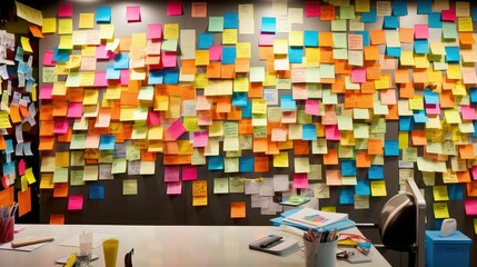 inspiration post its wall