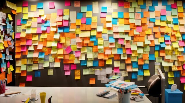 inspiration post its wall