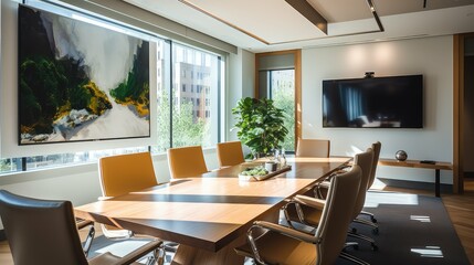 Fototapeta premium workspace commercial real estate office
