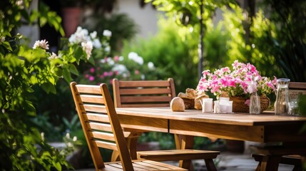 dining outside table