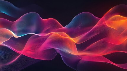 abstract colorful waves background
